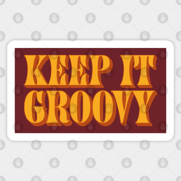 Keep It Groovy Sticker by Dopamine Creative